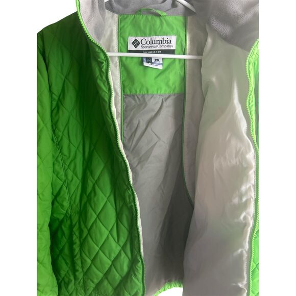 Columbia Jacket Women L Green zio Quilted Hiking - Picture 3 of 6